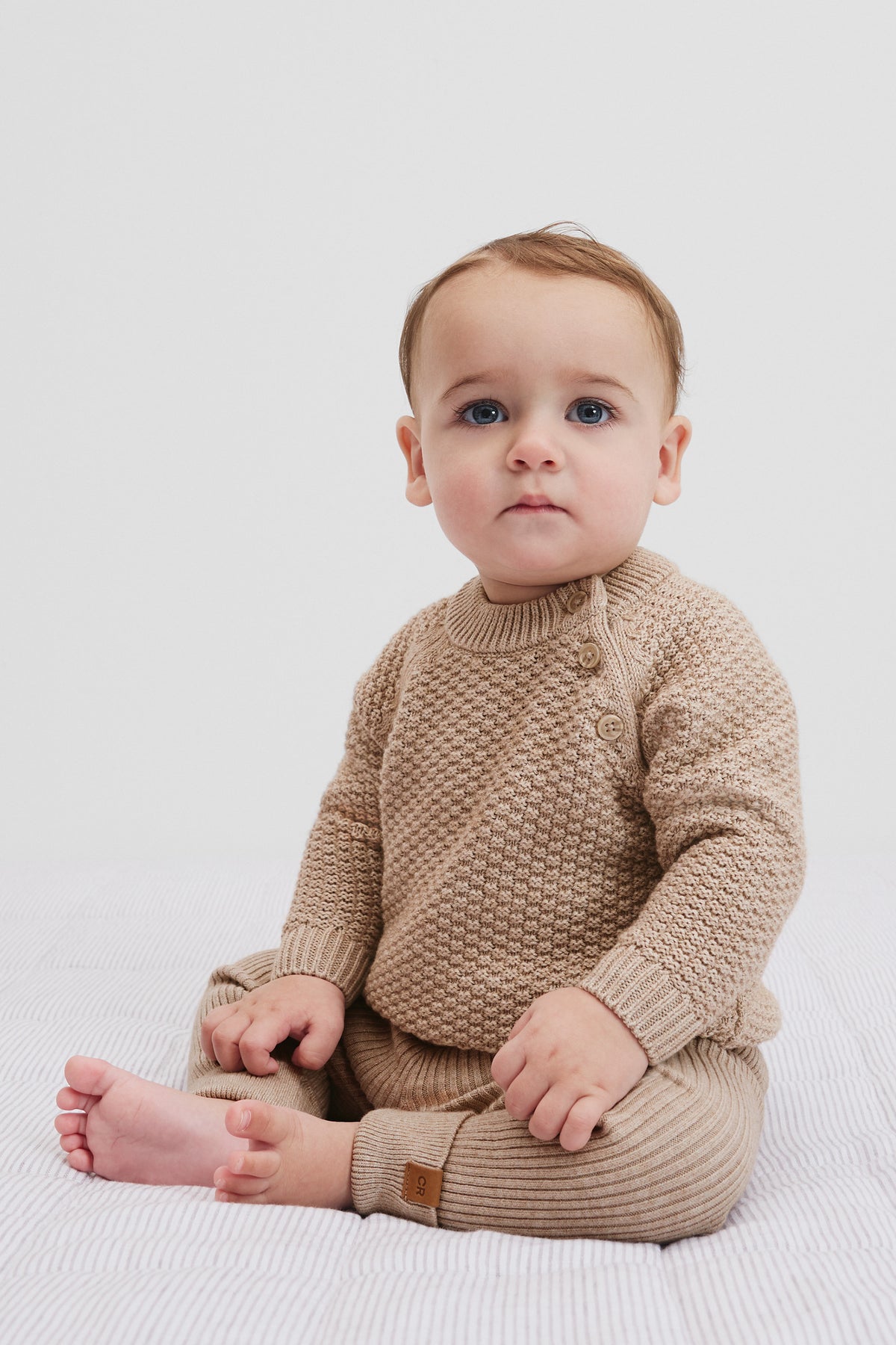 Organically Grown Cotton Blend Soft Textured Knit