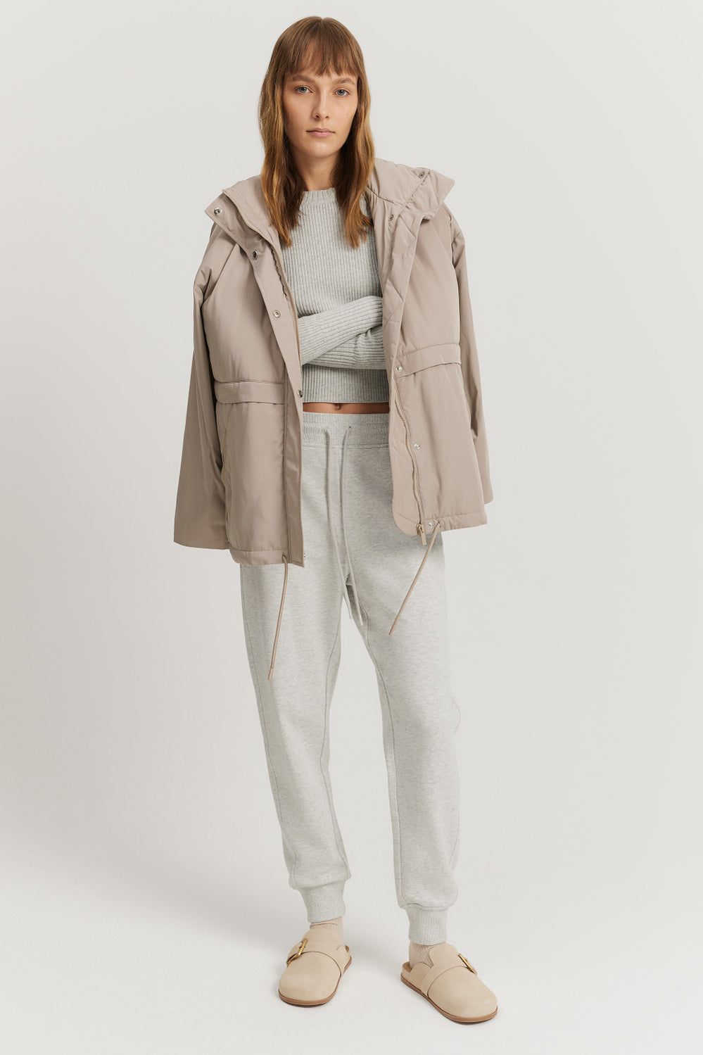 Australian Cotton Rib Cuff Track Pant