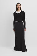 Merino Wool Silk Collared Knit
