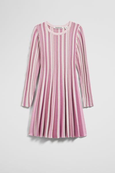 Metallic Long Sleeve Knit Dress