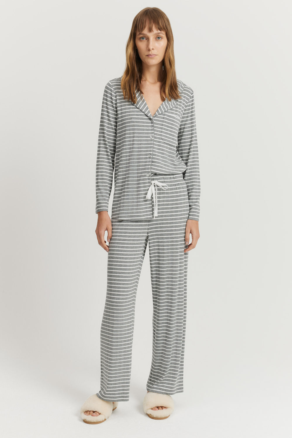 Stripe Wide Leg Pyjama Pant