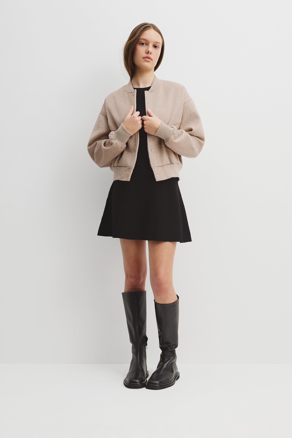 Teen Drop Waist Knit Dress