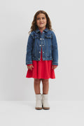 Organically Grown Cotton Blend Collared Knit Dress