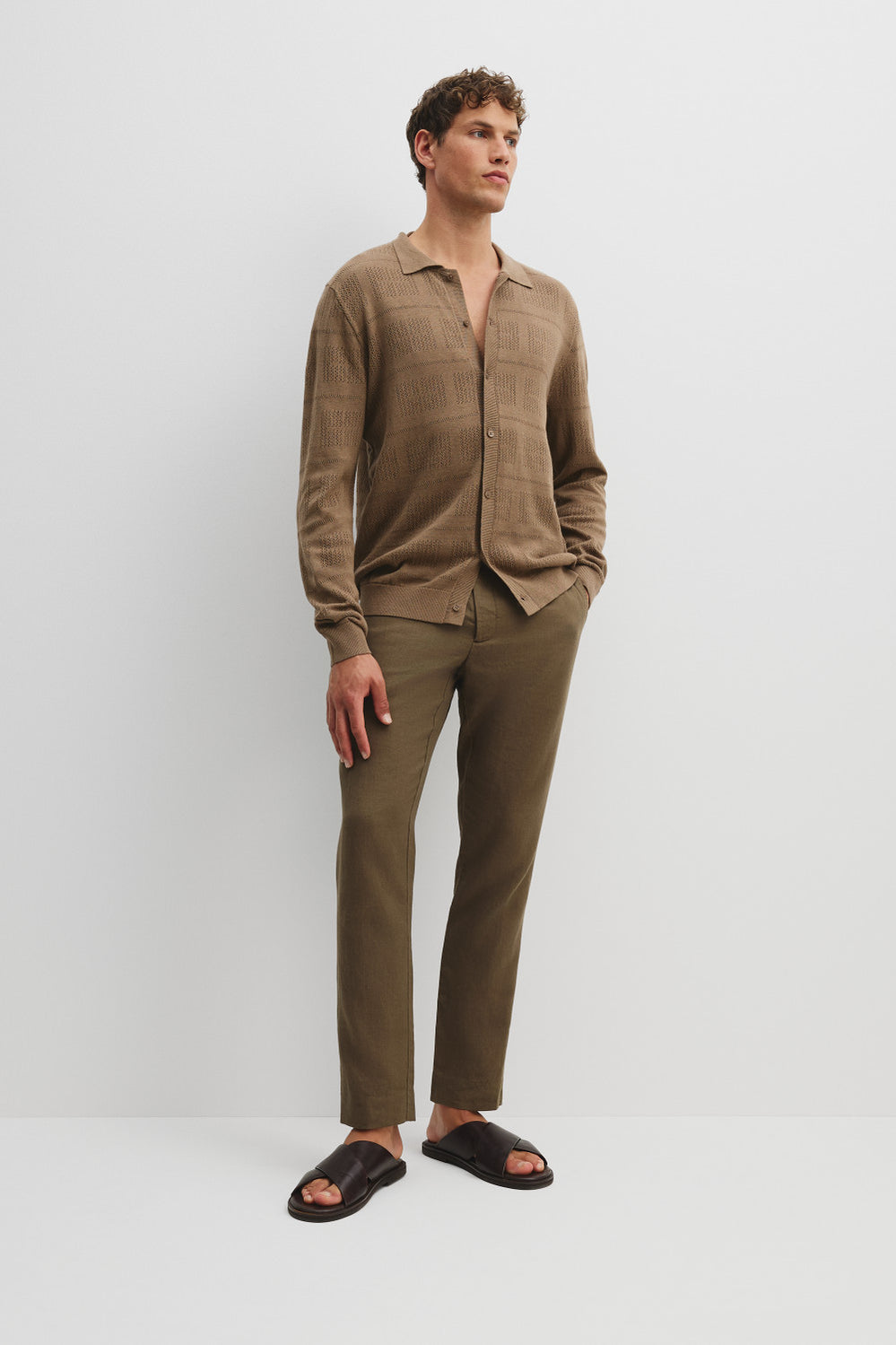 Cotton Linen Knit Shirt