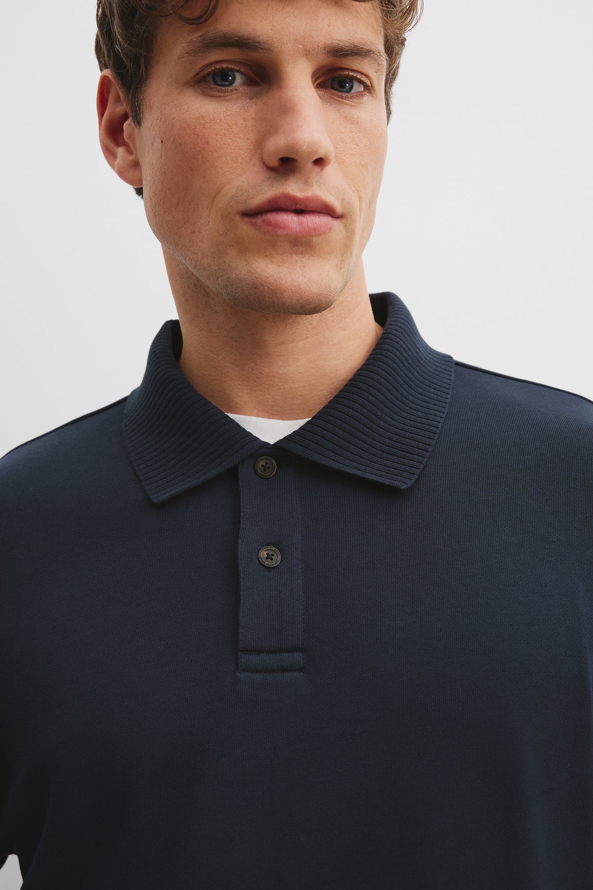 Cotton Polo Sweat