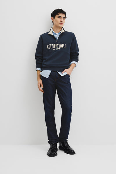Australian Cotton Half Zip Heritage Sweat