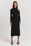Cut-Out Rib Dress