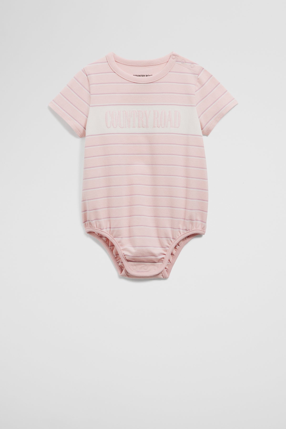 Organically Grown Cotton Stripe Heritage T-Shirt Bodysuit
