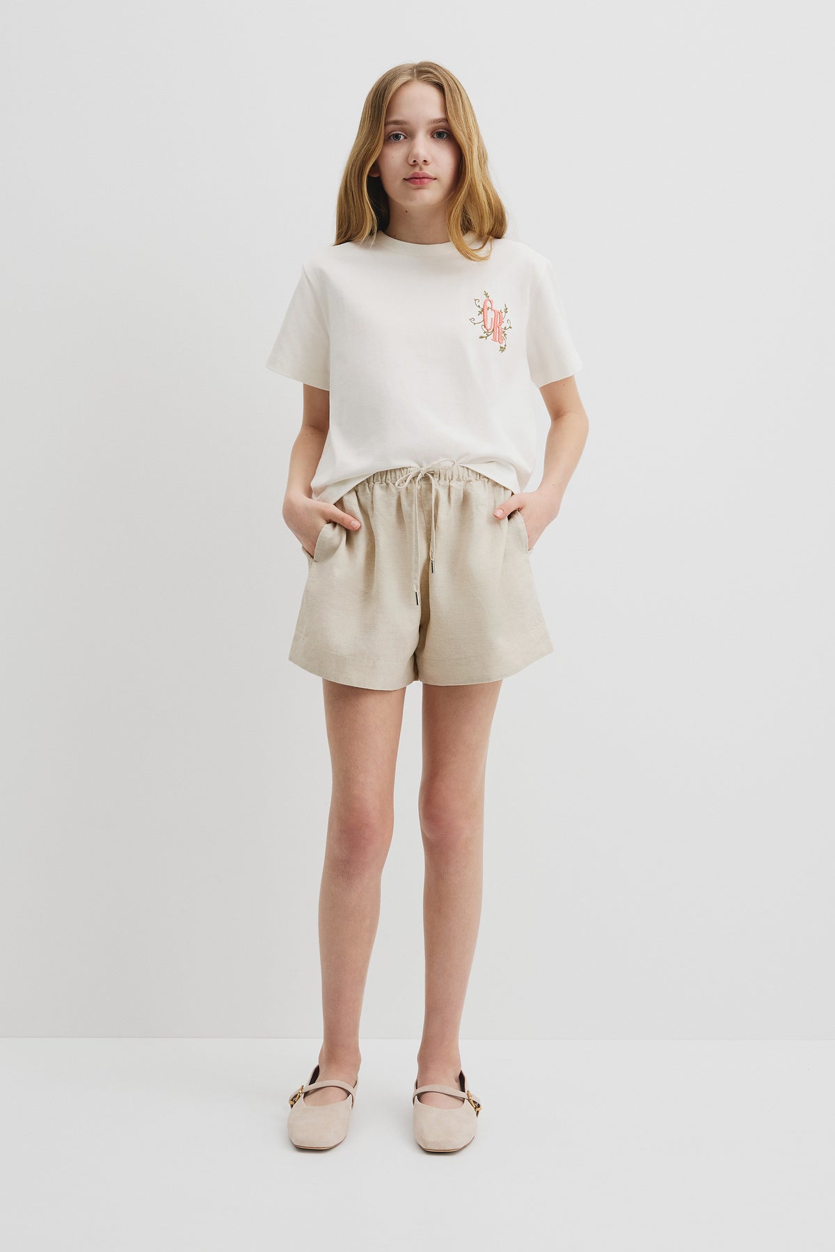 Teen Organically Grown Linen Short