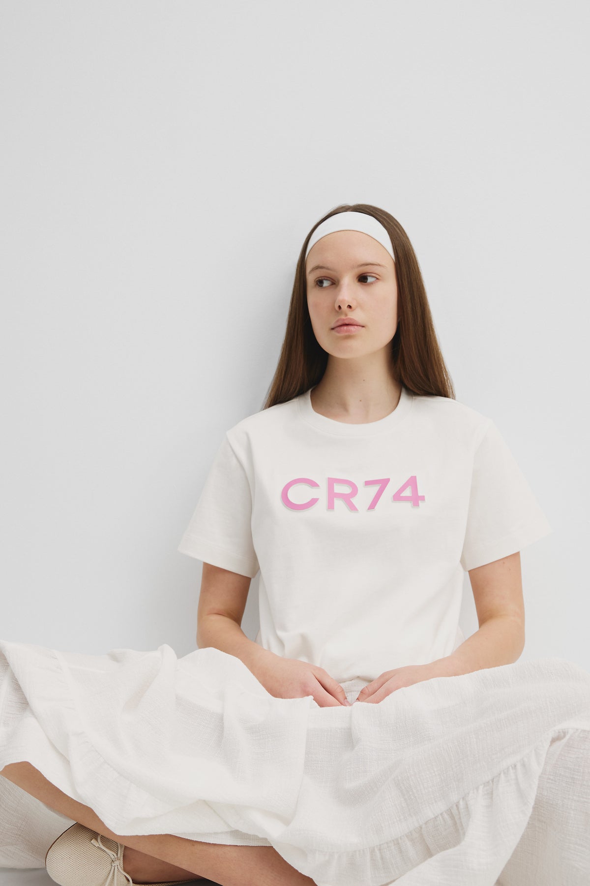 Teen Cotton Blend Longline Logo T-Shirt