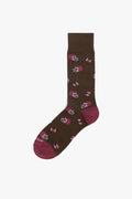 Cotton Blend Gridiron Sock