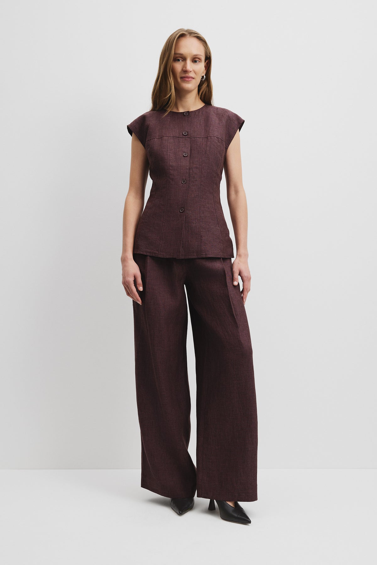 Linen Yarn Dyed Top