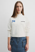 Teen Cotton Blend Zip Front Sweat