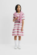 Cotton Stripe Polo T-Shirt Dress