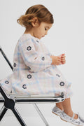 Check Godet Dress