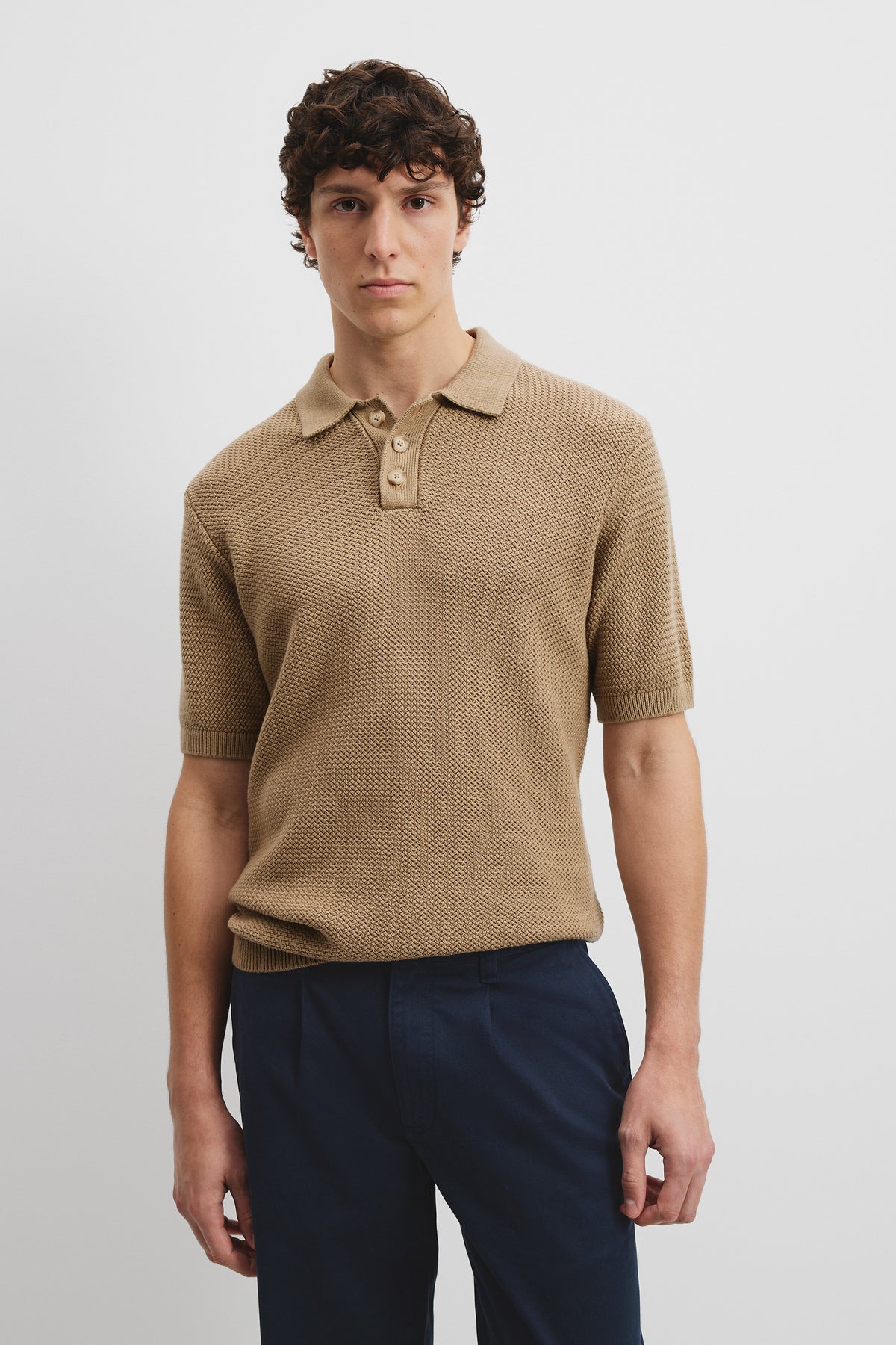 Cotton Knit Polo