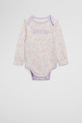 Organically Grown Cotton Heritage Long Sleeve Bodysuit