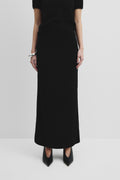 Cotton Boucle Knit Skirt