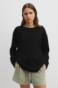 Cotton Long Sleeve Relaxed T-Shirt