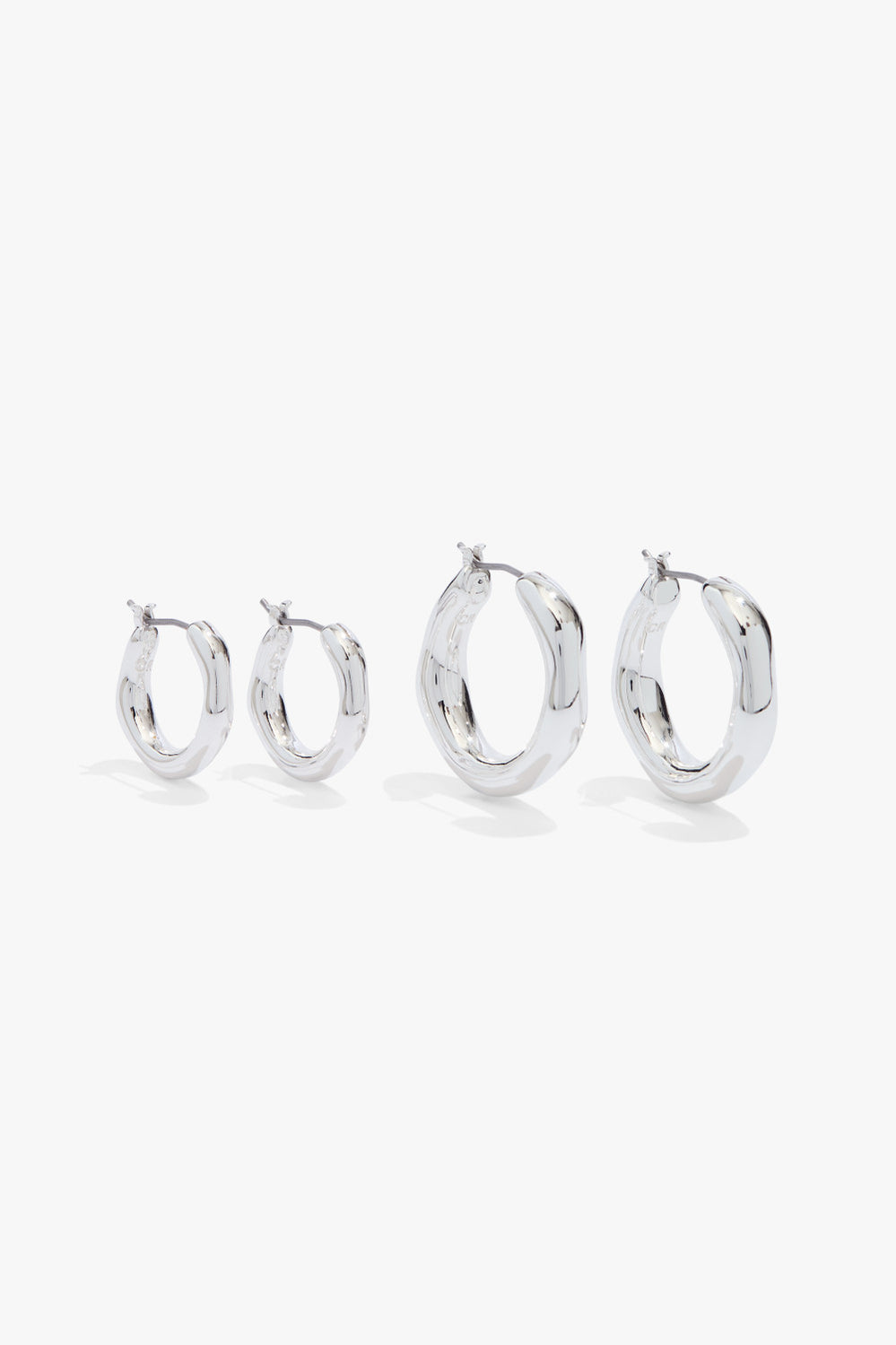 Molten Hoop Earring Pack Of 2