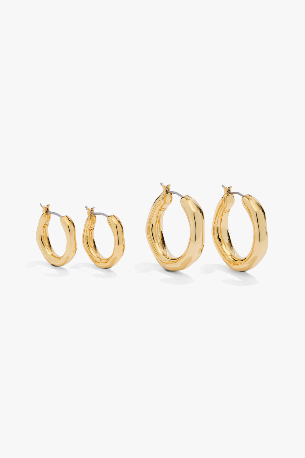 Molten Hoop Earring Pack Of 2