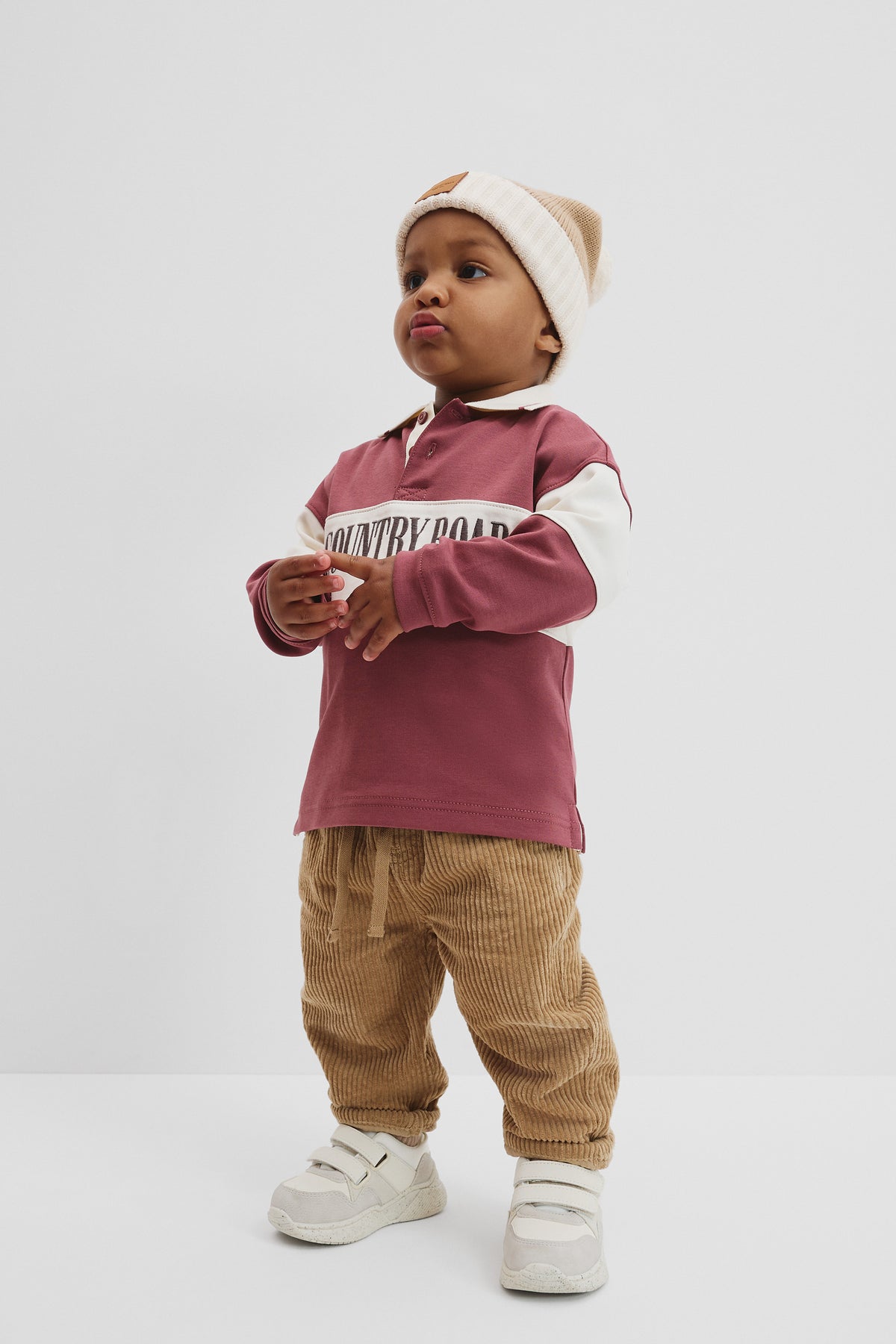 Organically Grown Cotton Logo Rugby T-Shirt
