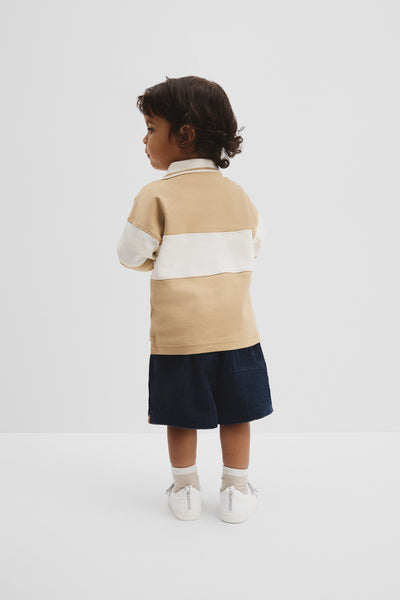 Organically Grown Cotton Logo Rugby T-Shirt