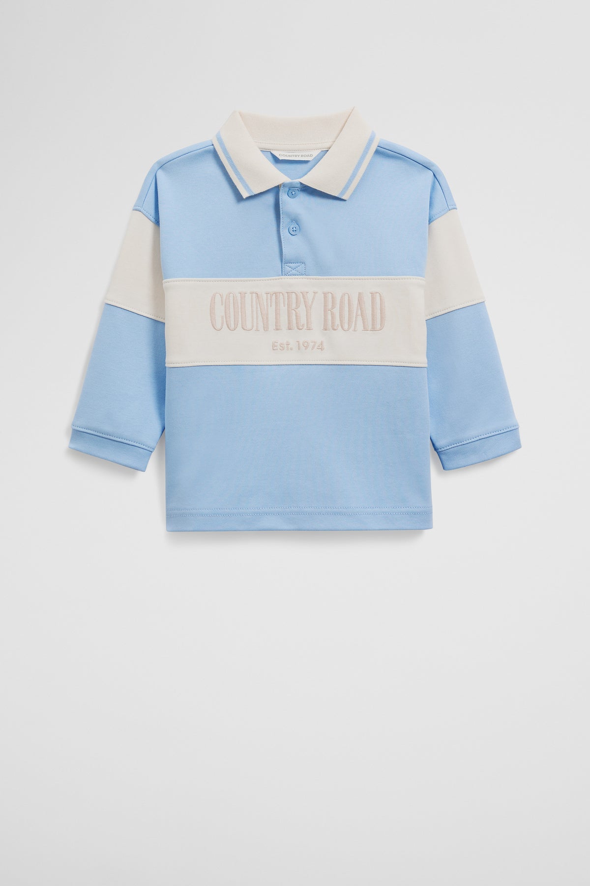 Organically Grown Cotton Logo Rugby T-Shirt