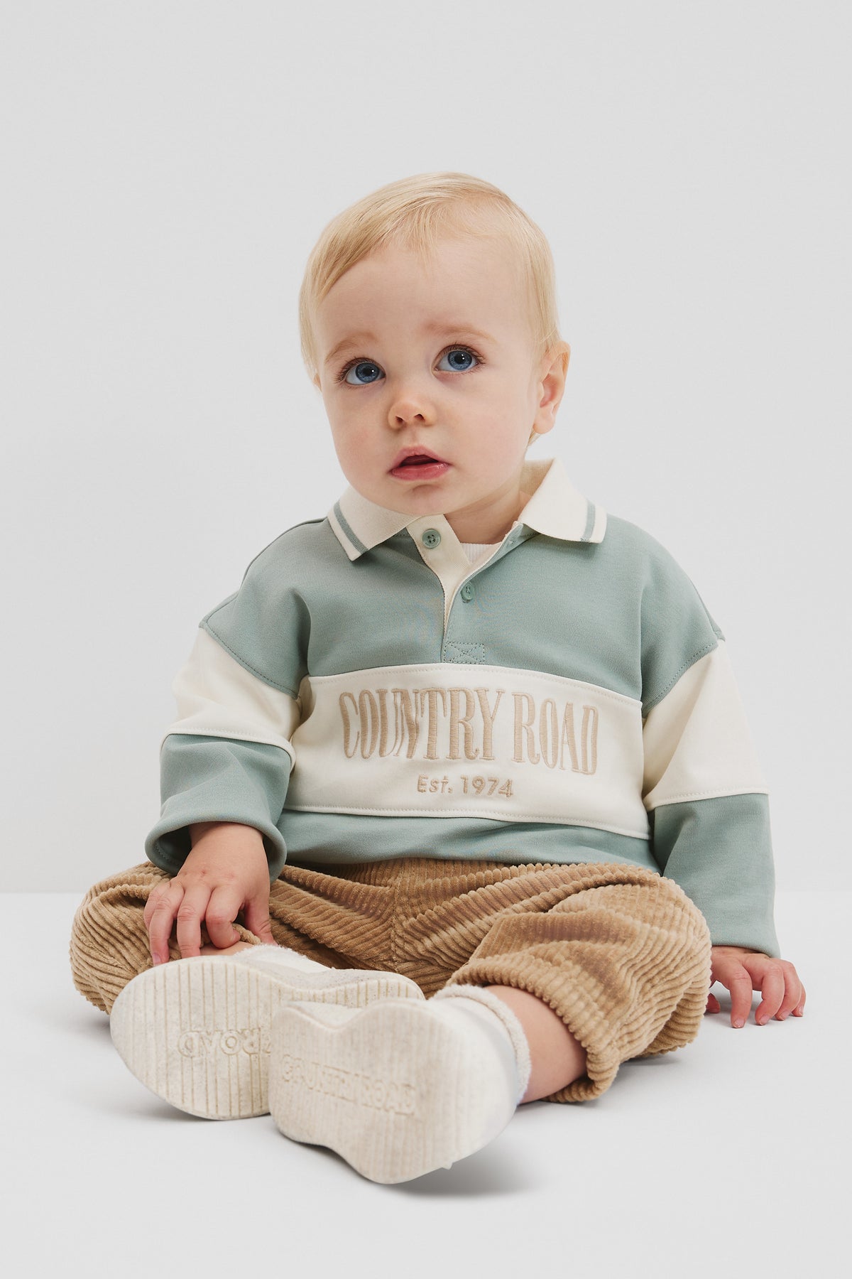 Organically Grown Cotton Logo Rugby T-Shirt