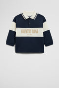 Organically Grown Cotton Logo Rugby T-Shirt