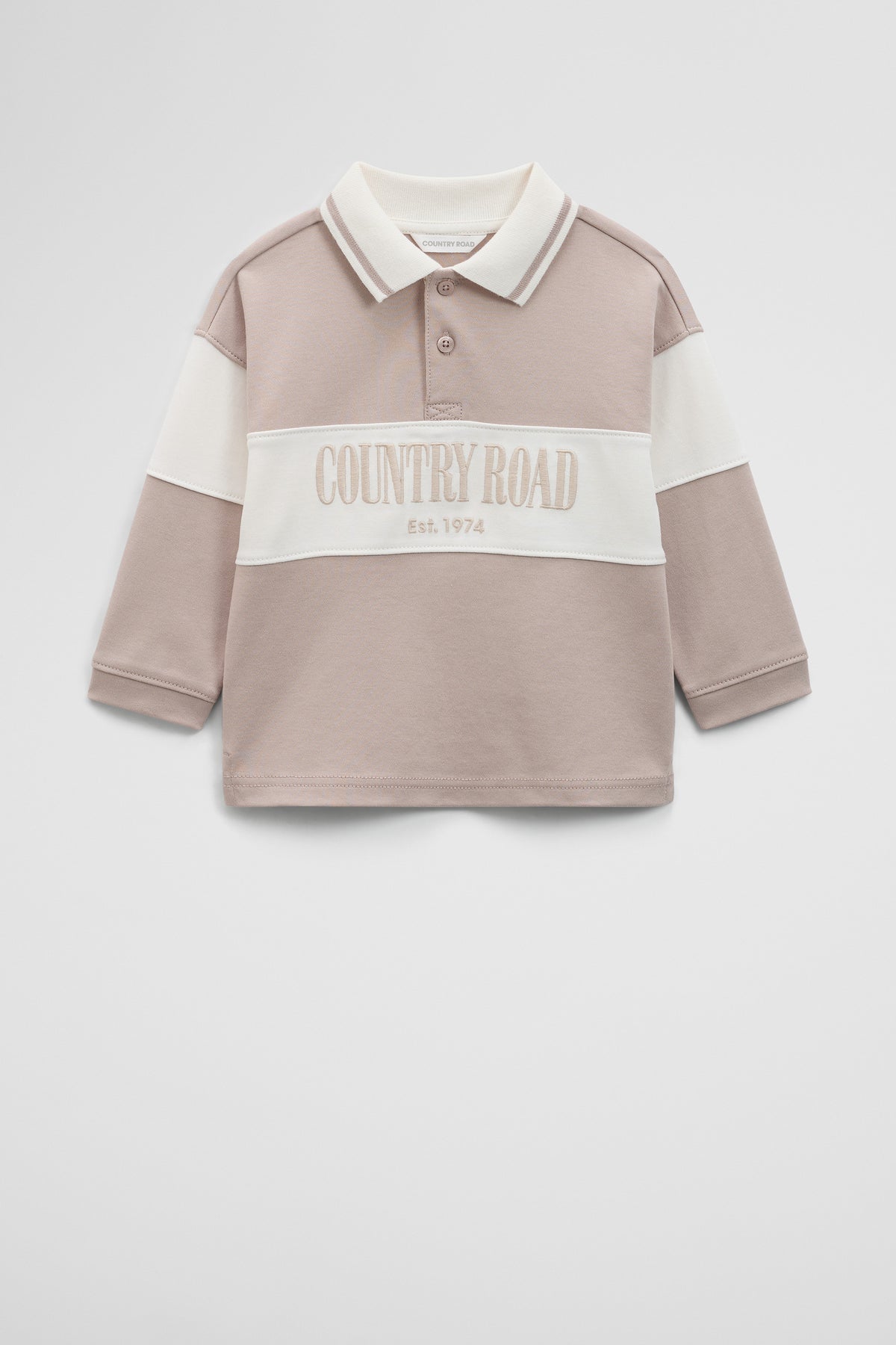 Organically Grown Cotton Logo Rugby T-Shirt