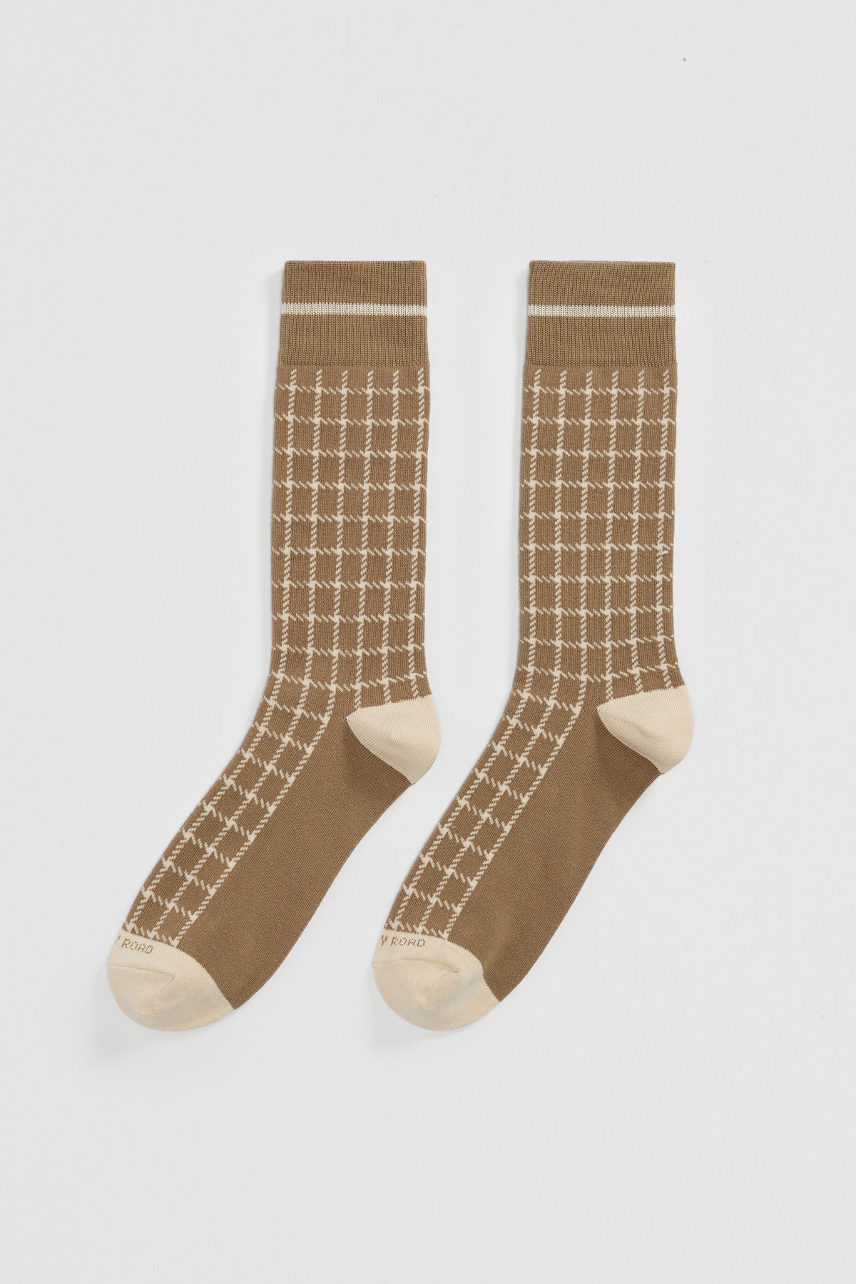 Cotton Blend Gingham Sock