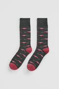 Cotton Blend Race Car Sock