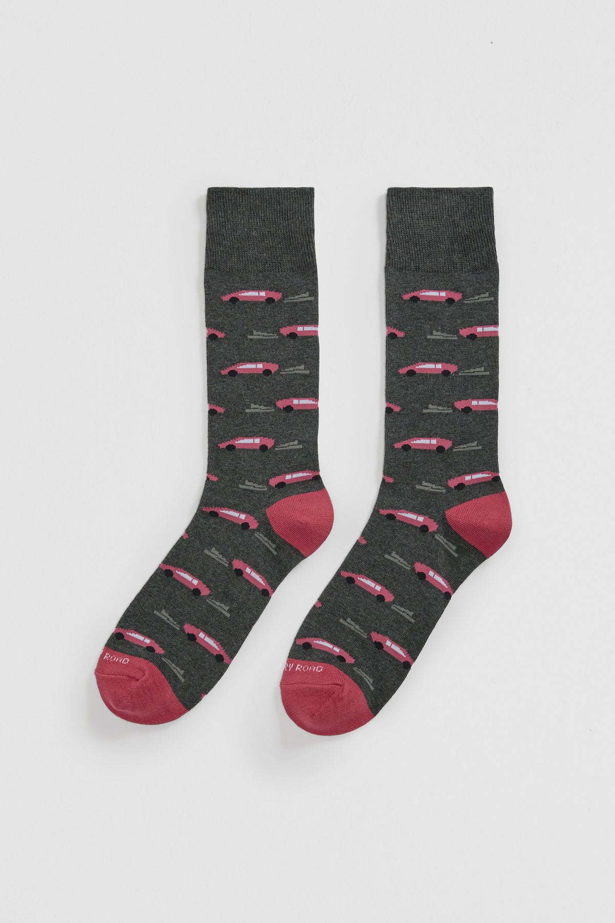 Cotton Blend Race Car Sock