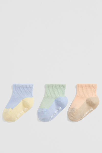 Quarter Crew Sock Pack of 3
