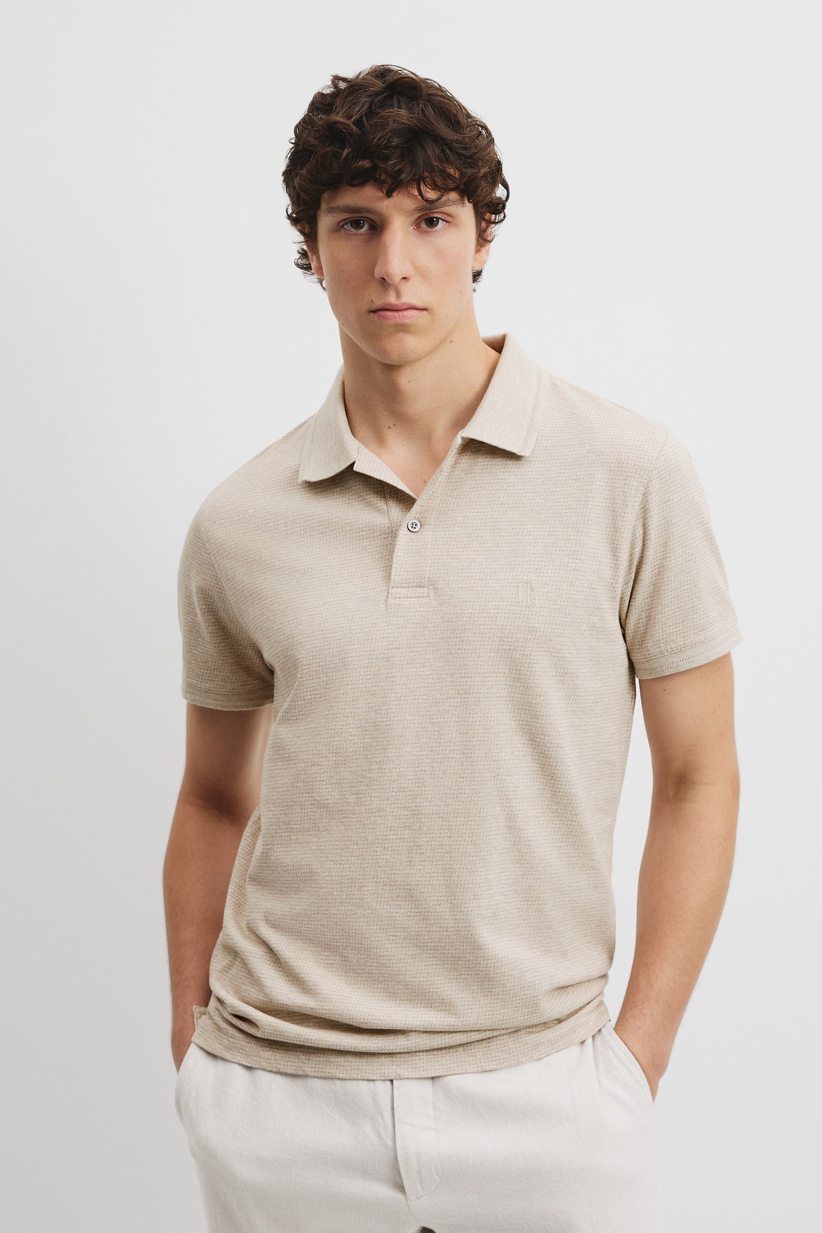Cotton Jacquard Polo