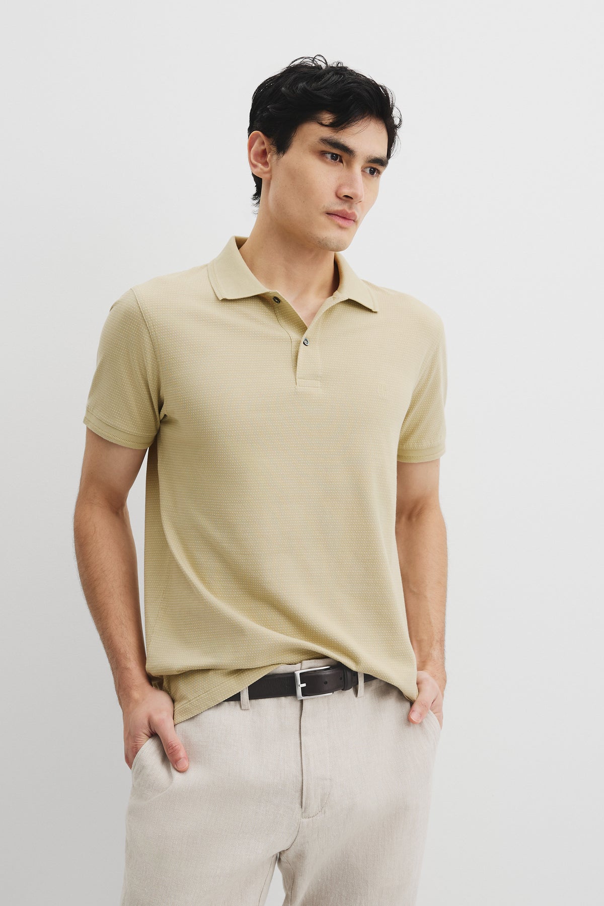 Cotton Jacquard Polo