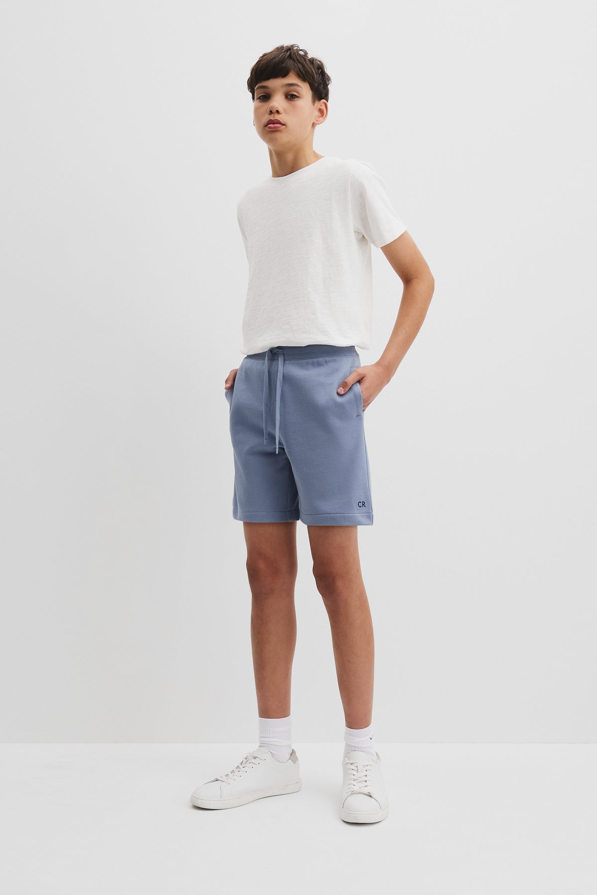 Teen Recycled Cotton Blend Logo Sweat Short