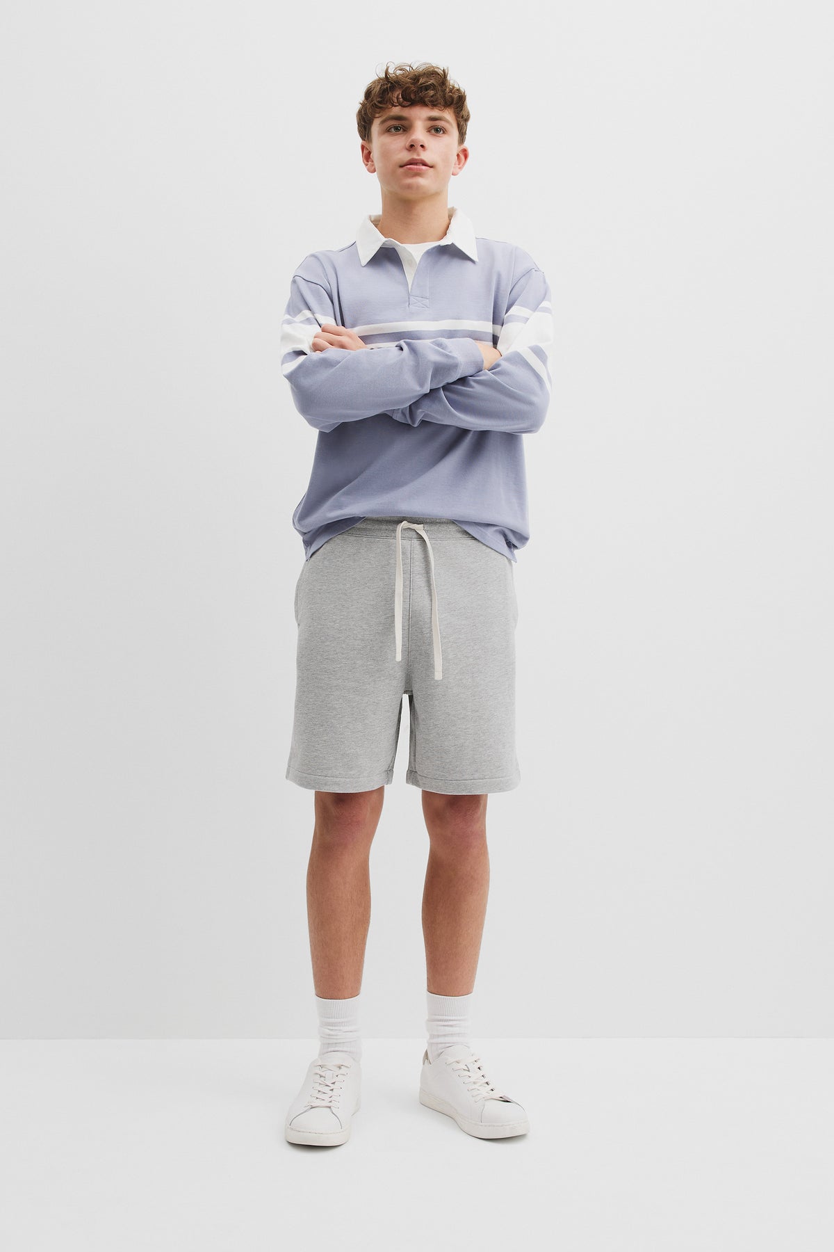 Teen Recycled Cotton Blend Logo Sweat Short