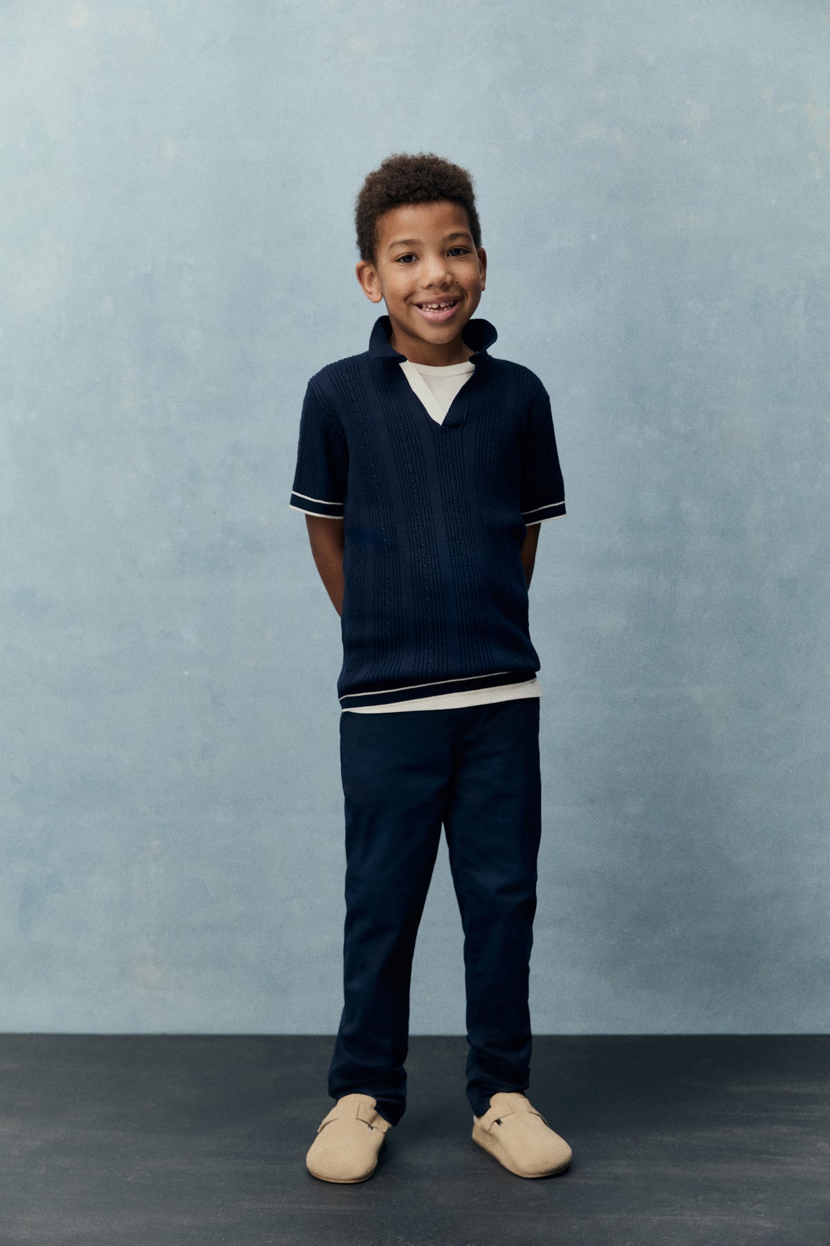 Organically Grown Cotton Knit Polo