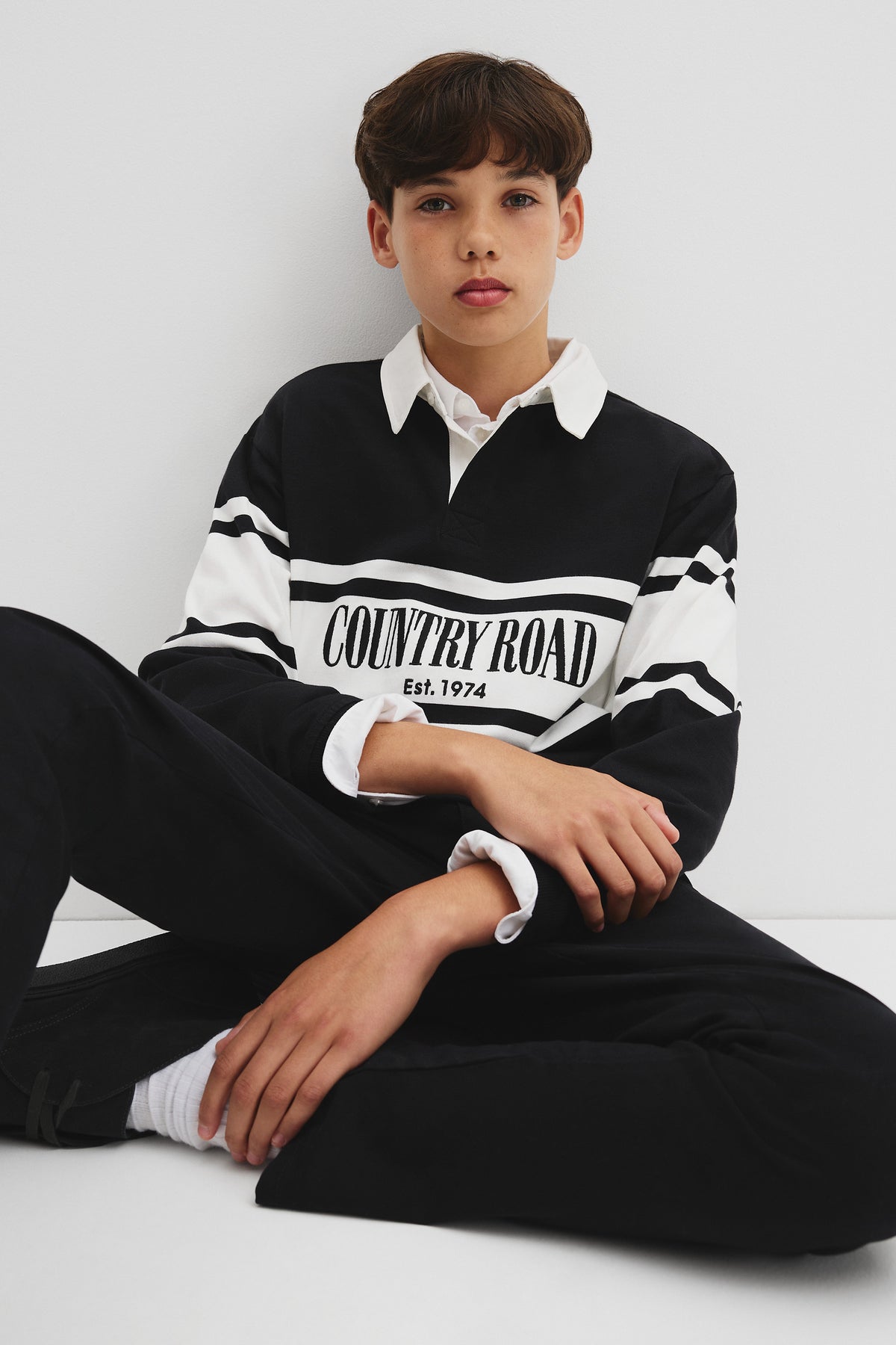 Teen Australian Cotton Panelled Rugby Shirt