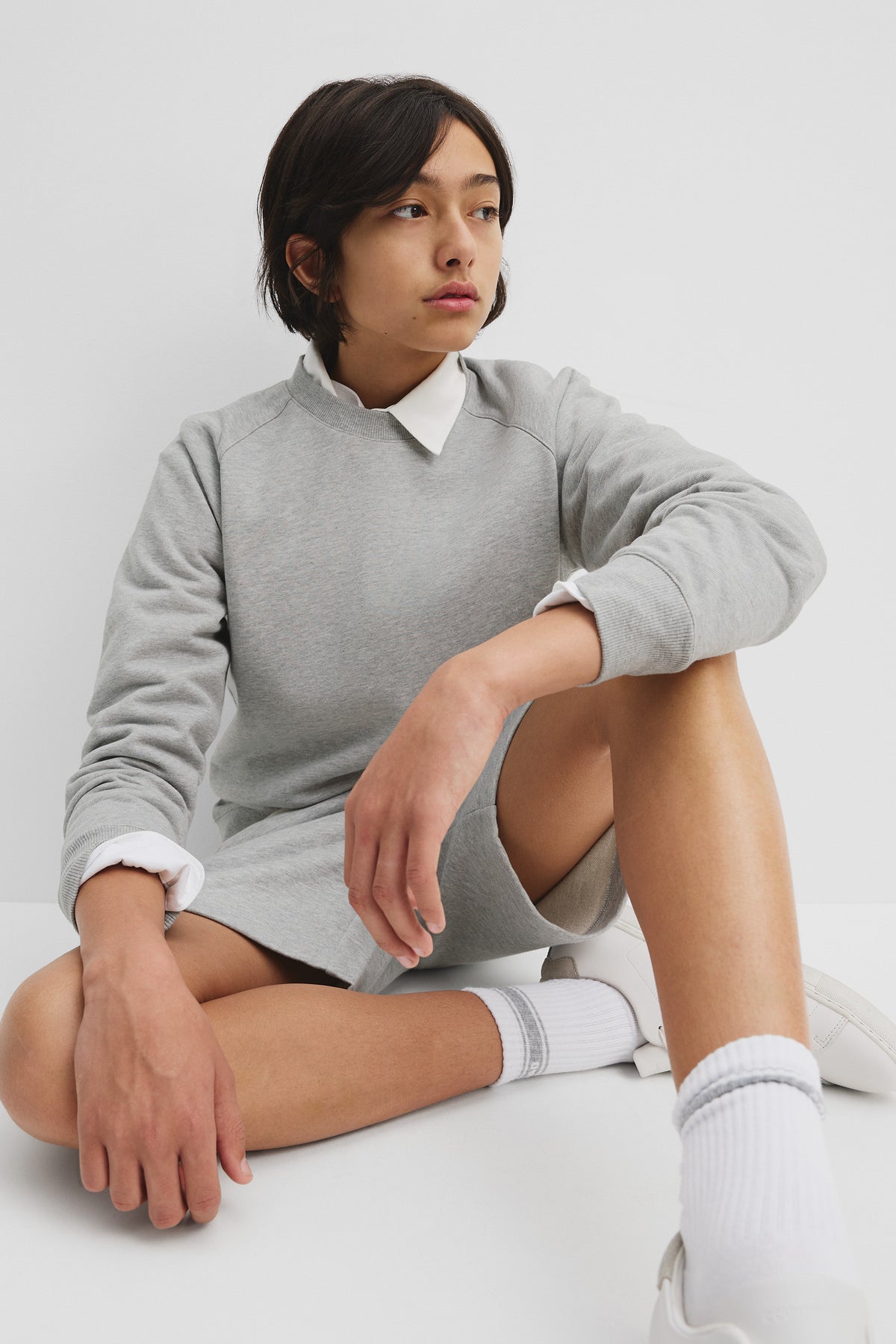 Teen Cotton Blend Panelled Sweat