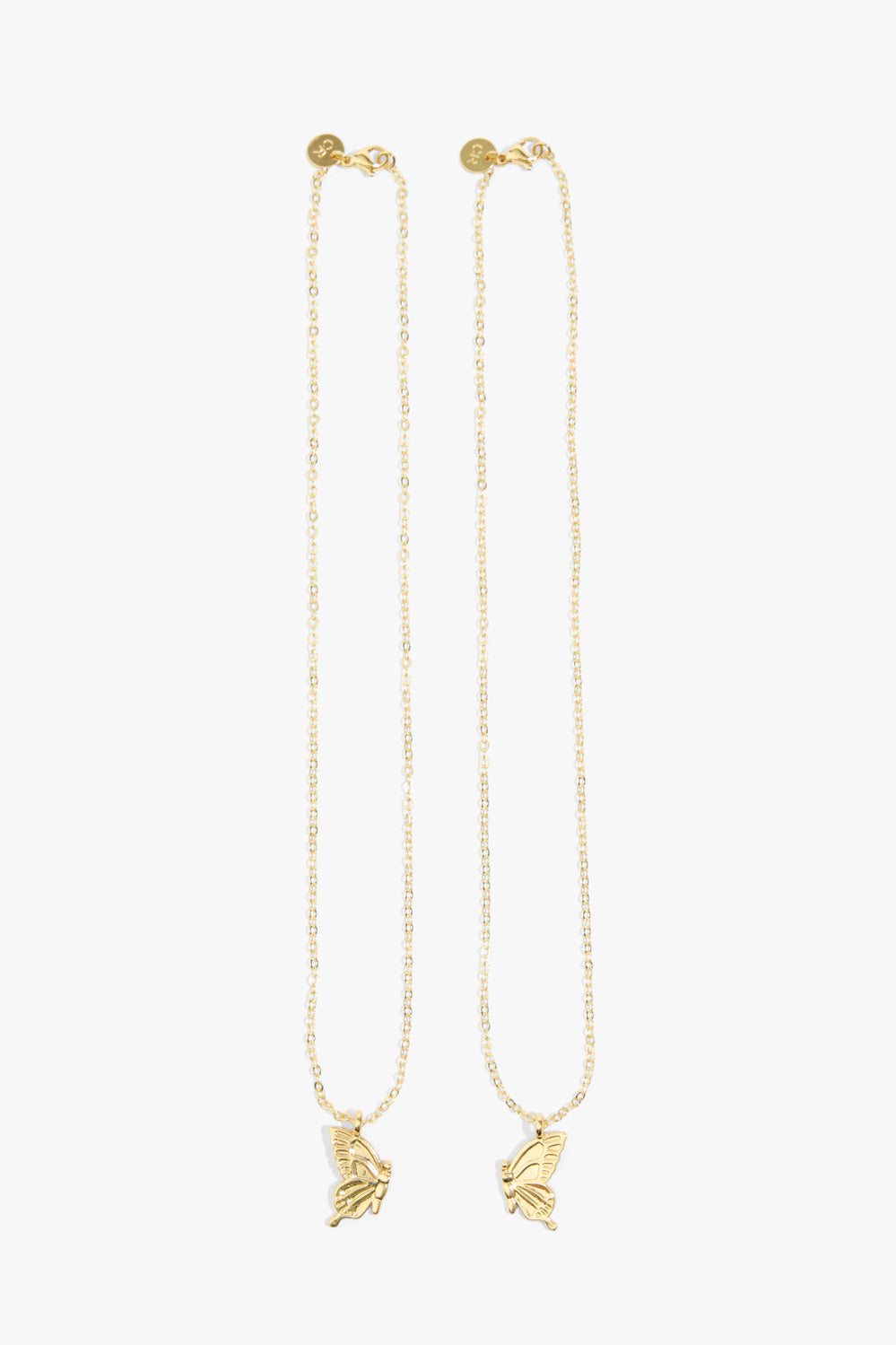 Butterfly Bff Necklace Pack Of 2