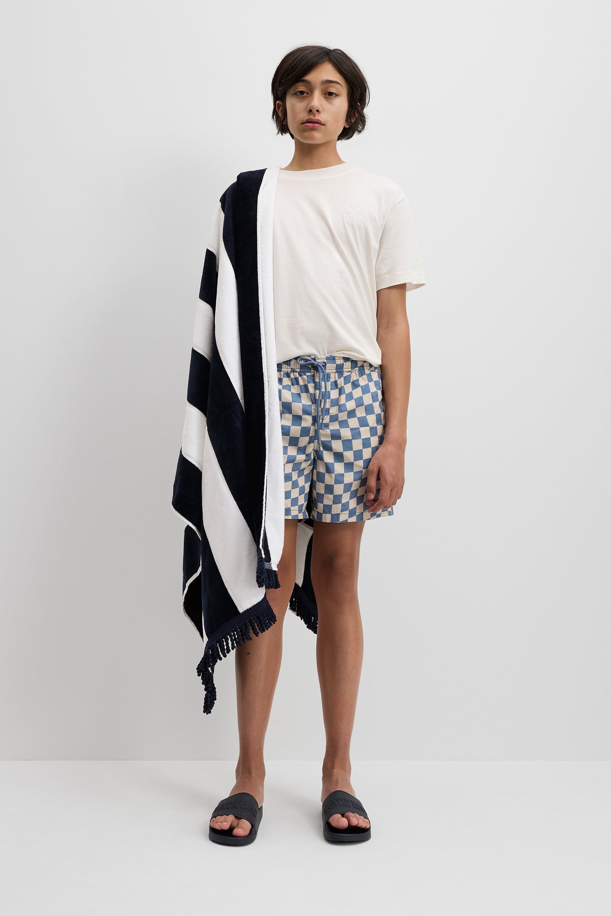 Teen Blend Wavy Stripe Board Short