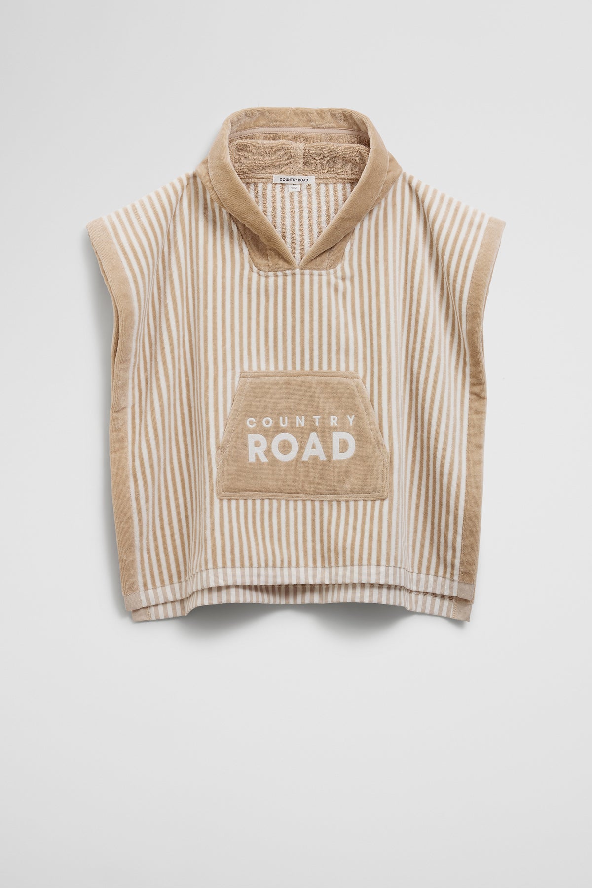 Australian Cotton Logo Stripe Poncho