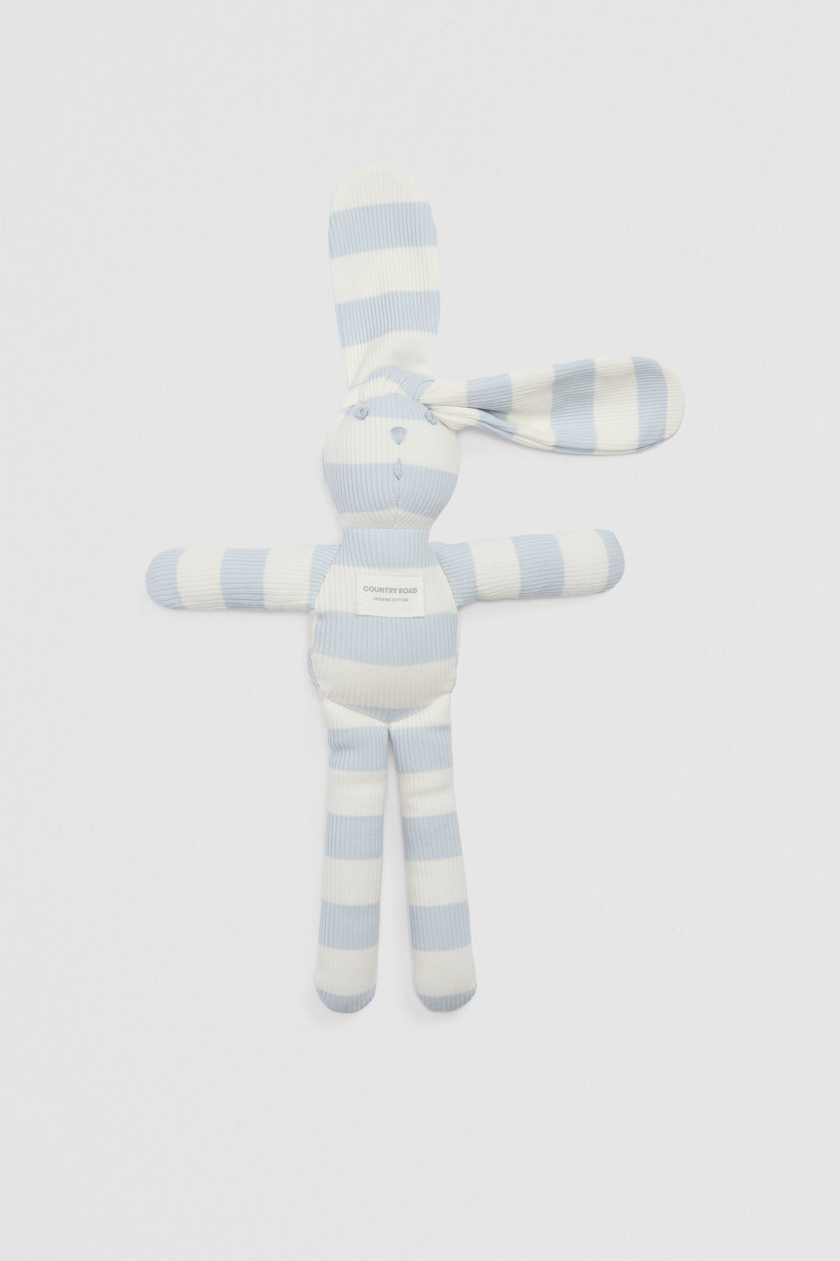 Organically Grown Cotton Rib Stripe Bunny