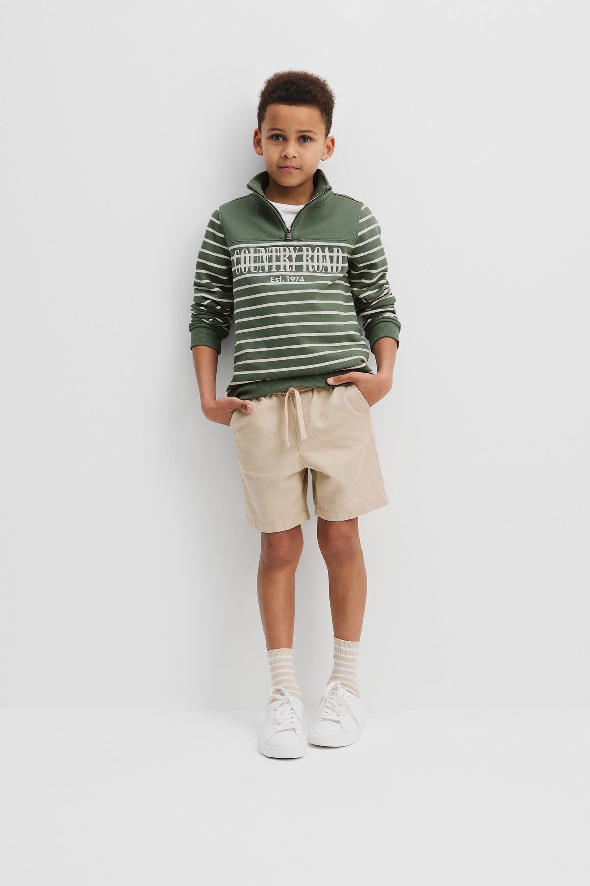 Australian Cotton Heritage Half Zip Sweat