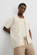 Oversized Cotton Open Knit Shirt