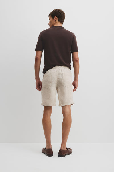 Organically Grown Linen Drawcord Short