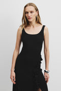 Ruffle Slip Dress